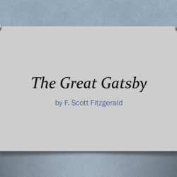 The great gatsby pre reading activities