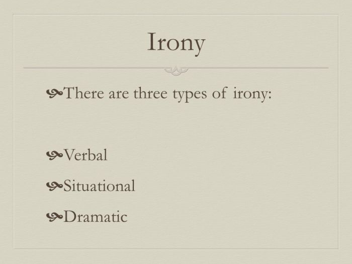 Dramatic irony assignment chapter identifying explaining