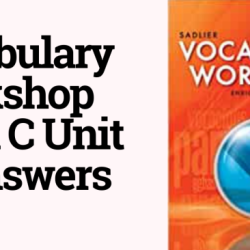 Vocabulary workshop unit 11 level c