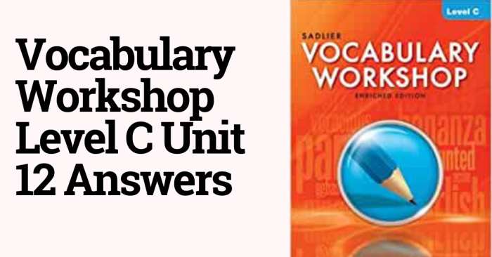 Vocabulary workshop unit 11 level c